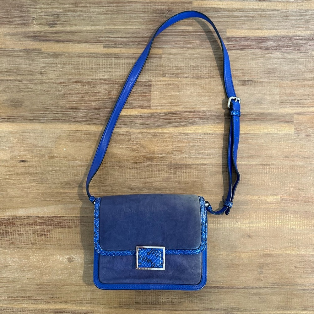 Marc by Marc Jacobs Leather Crossbody Bag - Blue